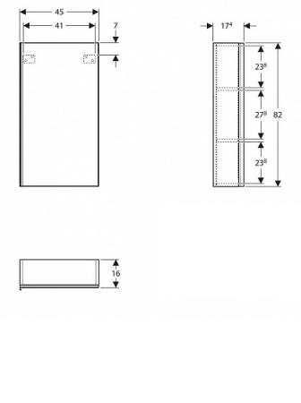 Шкаф Geberit Acanto 500.639.JK.2
