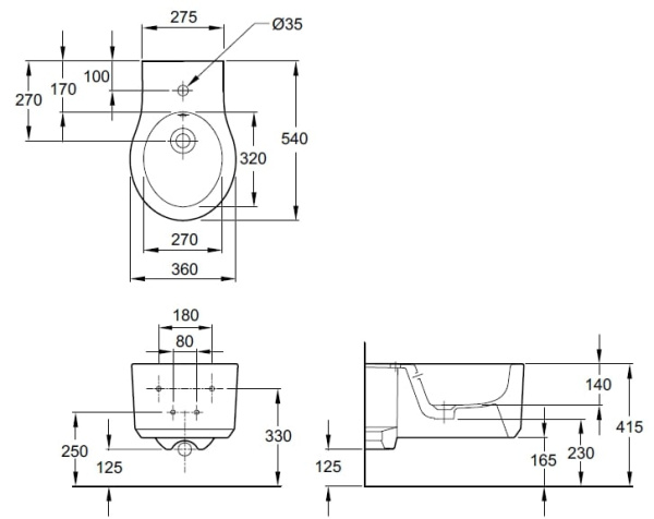 Биде подвесное Jacob Delafon Formilia Viragio E4774-00