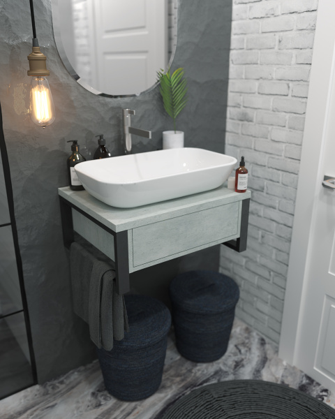 Тумба под раковину 1Marka  Grunge Loft 60П Ц0000001582