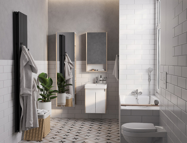 Тумба с раковиной Aquaton Сканди Doors 45 1A2787K0SDB20