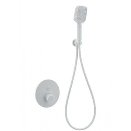 Смеситель для душа с термостатом встраиваемый WONZON & WOGHAND, белый матовый WW-D1017-A-MW