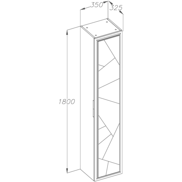 Пенал Opadiris Луиджи универсальный, цвет серый матовый 00-00002599