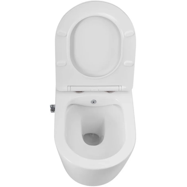 Унитаз подвесной безободковый с функцией биде Art&Max Zoe AM9322C1CHR/SC микролифт