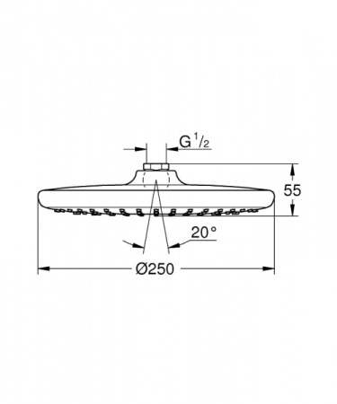 Верхний душ Grohe Tempesta 250 26662000