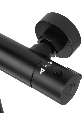 Смеситель для душа с термостатом WONZON & WOGHAND INN 3, черный матовый WW-B2065-A-MB