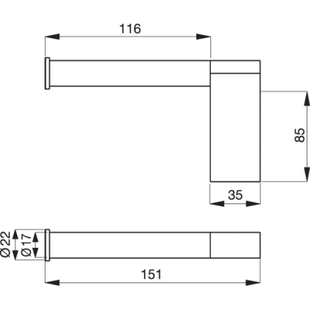 Держатель для запасного рулона Ideal Standard Connect N1383AA