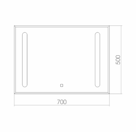 Зеркало (70х50) Silver Mirrors  Премьер-эконом ФР-00001657