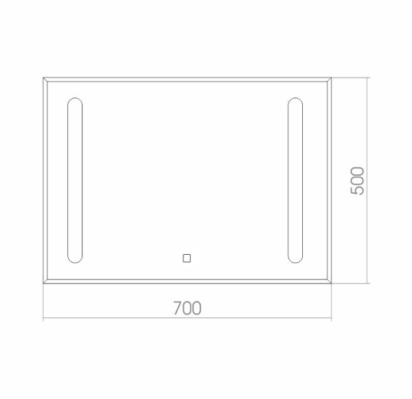 Зеркало (70х50) Silver Mirrors  Премьер-эконом ФР-00001657
