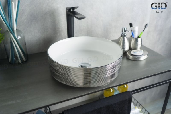Раковина накладная (36х36) Gid D1357h131