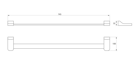 Полотенцедержатель RUSH Thira TR36531В