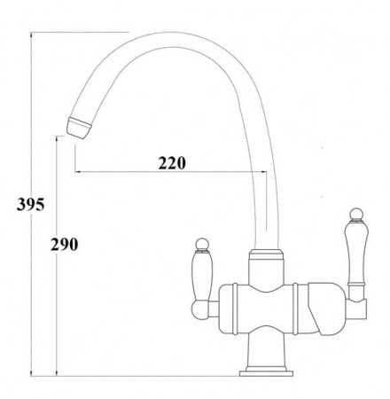 Смеситель под фильтр Zorg ZR 329 YF