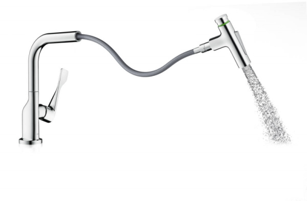 Смеситель кухонный с выдвижным изливом Axor Citterio Select 39862000