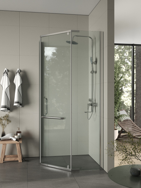 Душевой уголок без поддона (86х86) Agger A03-090TCR/G хром