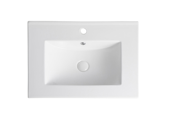 Раковина встраиваемая сверху (61,5х46,5) Orange  B03-610W белый глянец