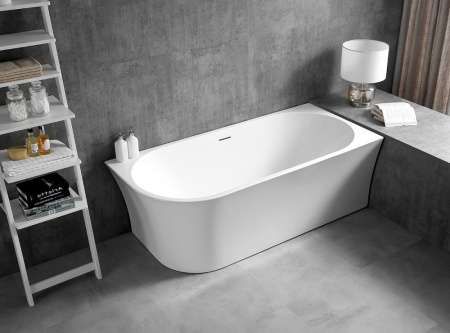 Акриловая ванна (150х78) ABBER AB9257-1.5 R без гидромассажа, белый