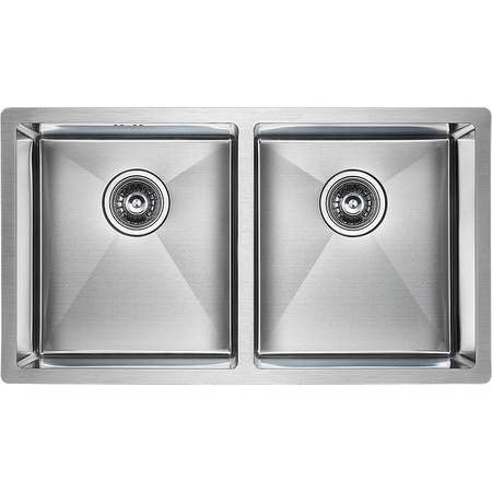 Кухонная мойка Paulmark  Twin PM237844-BS брашированная нерж.сталь