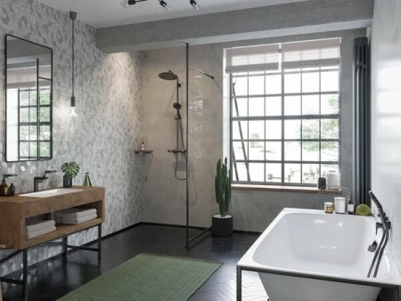 Смеситель для раковины с донным клапаном Hansgrohe Talis E 71754670 черный матовый
