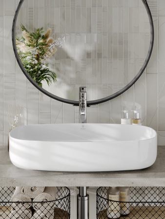 Раковина накладная (67,5х35) Orange  B07-675W белый глянец