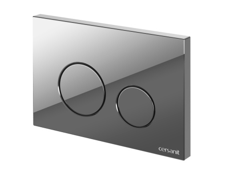 Кнопка Cersanit TWINS пластик хром глянцевый 63523