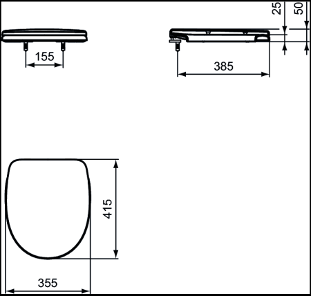 Крышка-сиденье для унитаза Ideal Standard Ocean W300201
