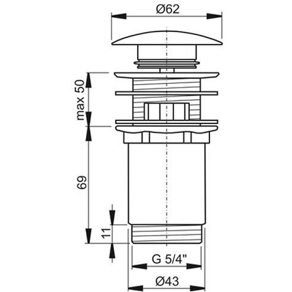 Донный клапан Ravak X01373