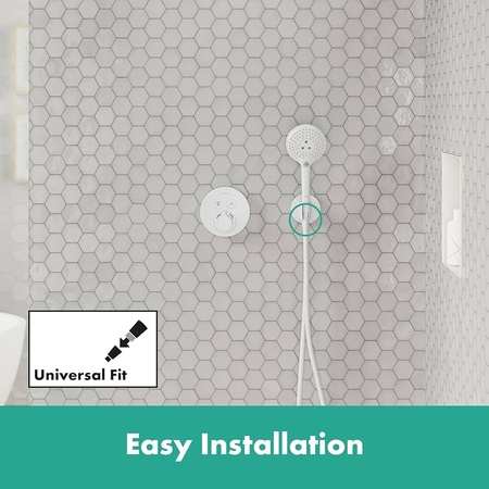Шланговое подсоединение Hansgrohe FixFit S 26888700 белый матовый
