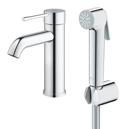 Смеситель для раковины с гигиеническим душем Grohe Essence New 24189 000 (24189000) хром