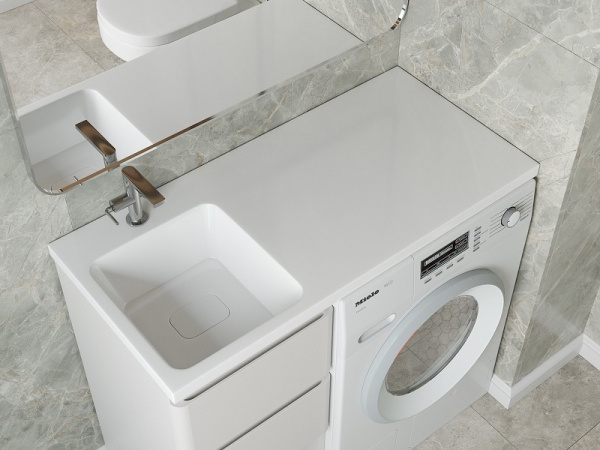 Раковина над стиральной машиной Brevita (100х48) Kamilla 100 4627173210577 левая