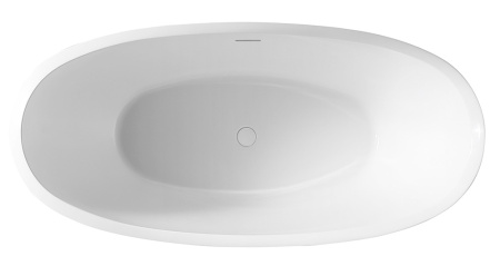 Акриловая ванна (170х80) ABBER AB9285 без гидромассажа, белый