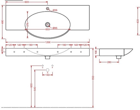 Раковина Artceram Swing SWL003 01 00 bi*1