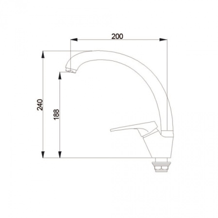 Смеситель для кухонной мойки Raiber Davis R3103