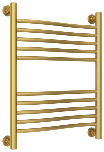 Полотенцесушитель Водяной Сунержа Флюид + (60х50) Матовое Золото 032-0222-6050