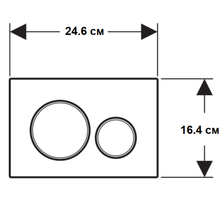 Смывная клавиша Geberit Sigma20 115.882.KL.1