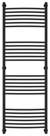 Полотенцесушитель Водяной Выгнутая Сунержа Богема + (150х50) Матовый Черный 31-0221-1550