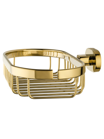 Мыльница с держателем WONZON & WOGHAND FIRST, глянцевое золото WW-8424-LG