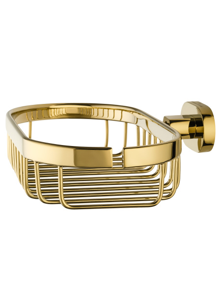 Мыльница с держателем WONZON & WOGHAND FIRST, глянцевое золото WW-8424-LG