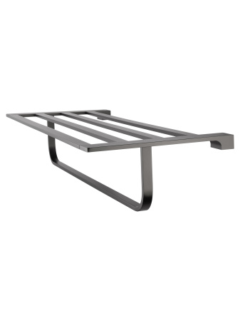 Полотенцедержатель с полкой WONZON & WOGHAND ECLIPSE, темный графит WW-9181-GM