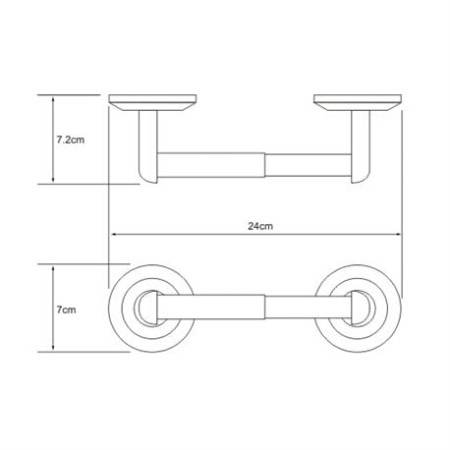Держатель туалетной бумаги WasserKRAFT Rhein K-6222
