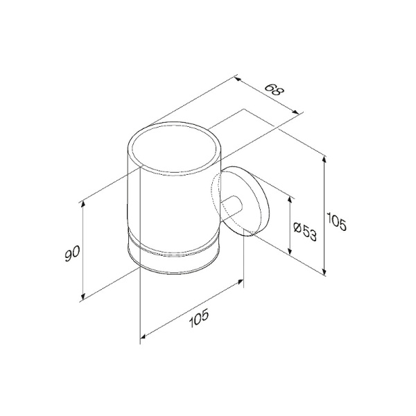 Стакан для зубных щеток AM.PM X-Joy A85A34300