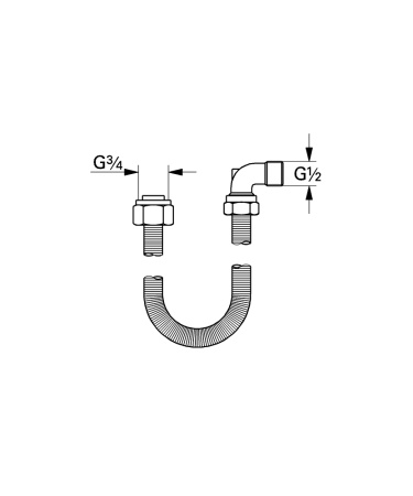 Соединительный гарнитур Grohe Talentofill 28993 000 (28993000)