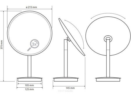 Косметическое зеркало Bemeta 116401412