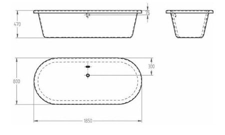 Акриловая ванна Grohe Eurobath 180x80 39151 000 (39151000)