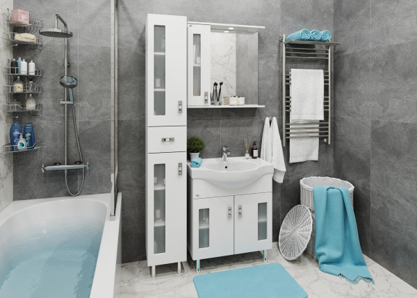 Зеркало-шкаф c подсветкой Onika Кристалл 67 (67x71,2) 206705