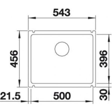 Кухонная мойка Blanco Subline 500-U Ceramic 523739