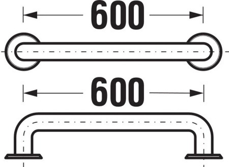 Поручень универсальный Jika Universum 8972.1.003.000.1