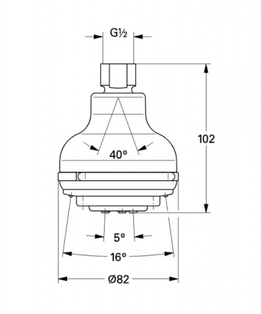 Потолочный душ Grohe 7785000