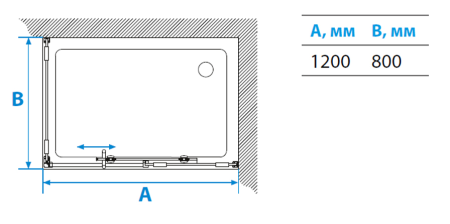 Душевой уголок (120х80) Aquaton Ritsa R 1AX002SSXX000