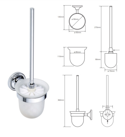 Туалетный ёршик Bemeta Retro 144313012