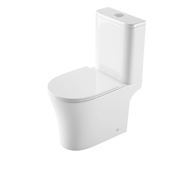 Напольный унитаз с бачком  безободковый Gid Tn2124 белый глянец