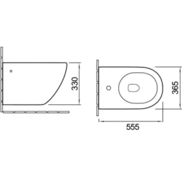 Биде подвесное  SantiLine SL-5058